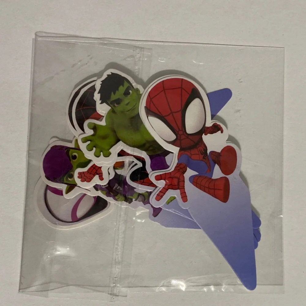 Spidey And His Friends Birthday Decorations 55pcs cake topper banner ballons…